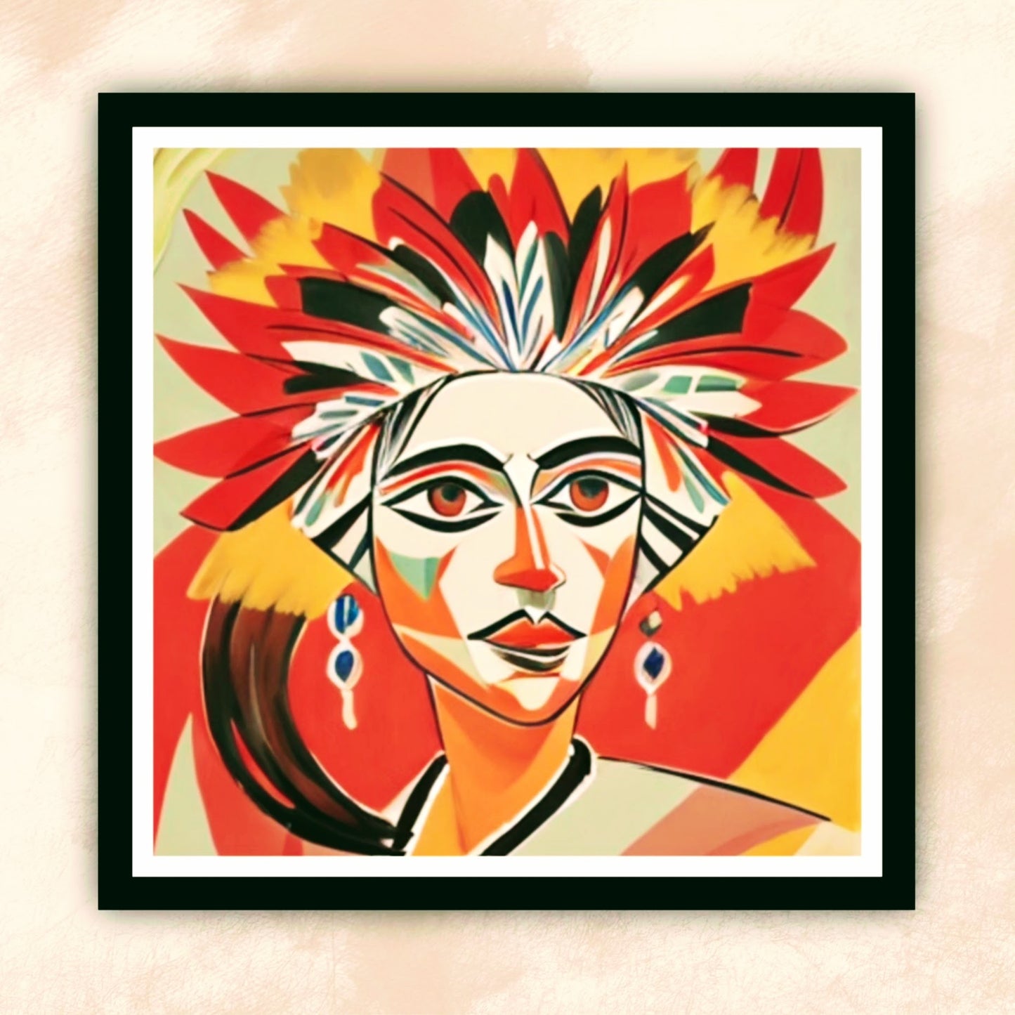 Expressions 1: Framed Abstract Art Print F13