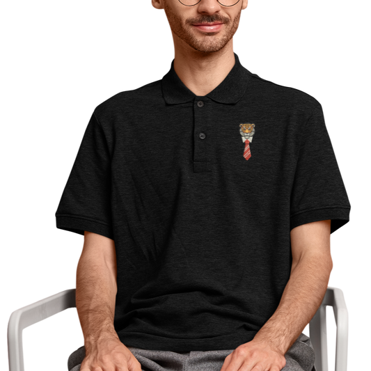 Tiger Boss Polo T-shirt Black