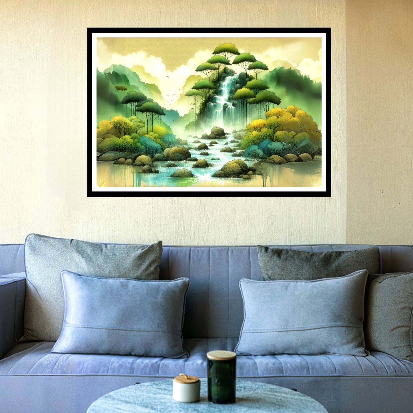 Waterfall Landscape Wall Art