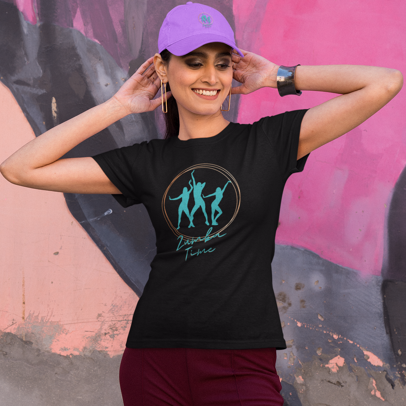 Zumba T-shirt for Women Black