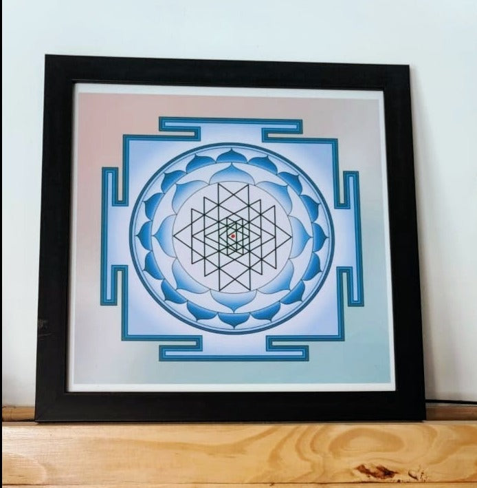 Shree Yantra Image Framed Poster