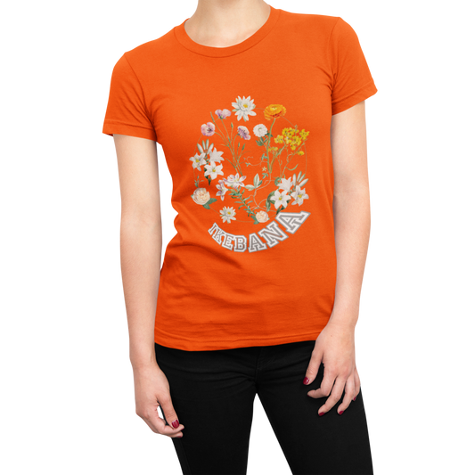 Floral Design T Shirt for Women D71