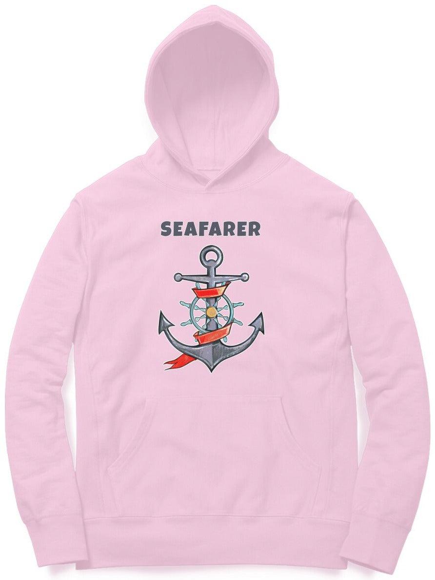 Seafarer Unisex Cotton Hoodie Light Pink