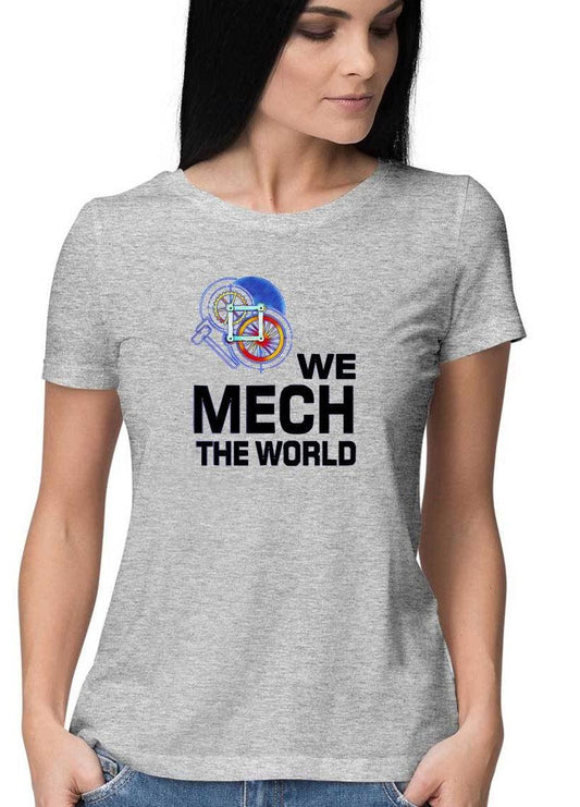 Light Grey Cotton Tshirt for Mechanical Engineers