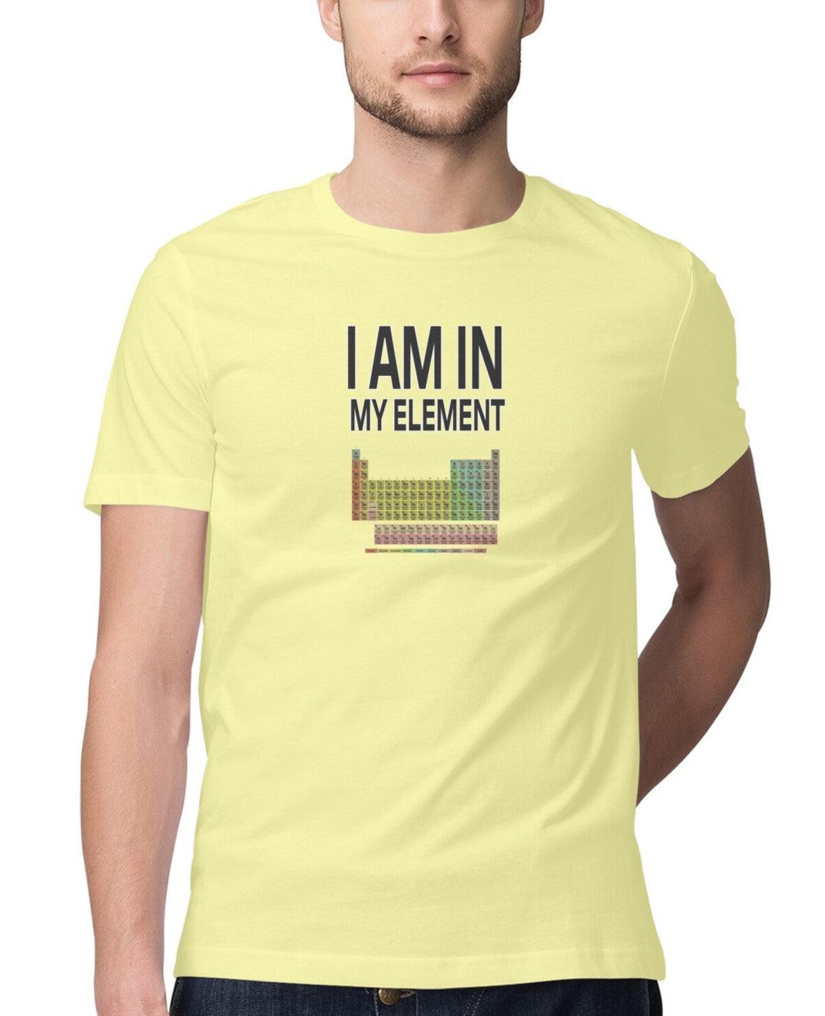 Periodic Table Tshirt Butter Yellow