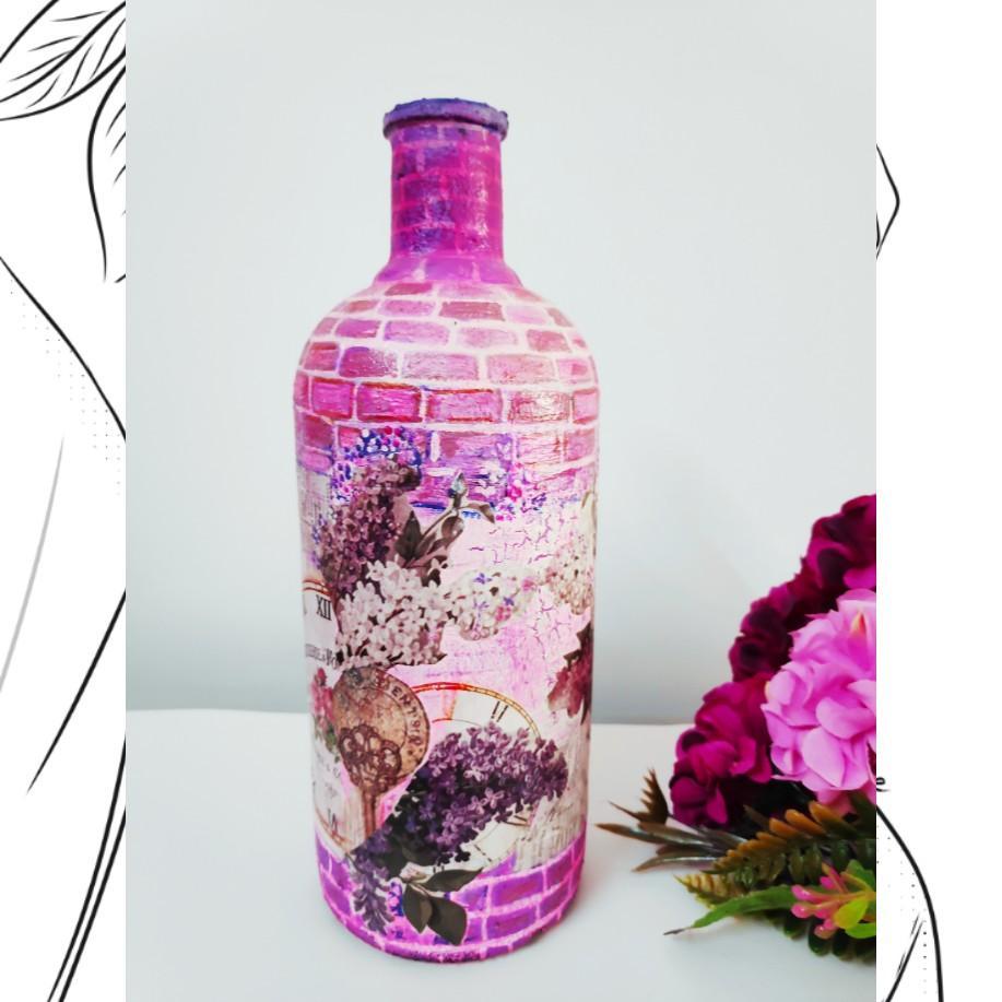 Decorative bottle Rustic Mauve