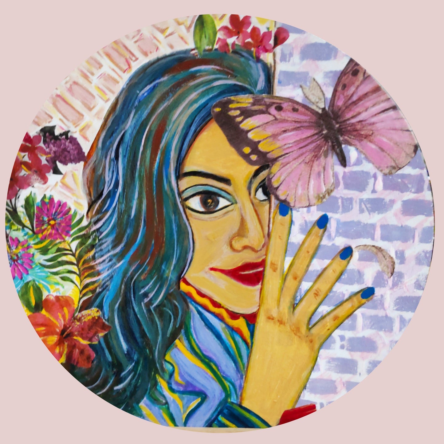 Lady and the Butterfly Wall Plate