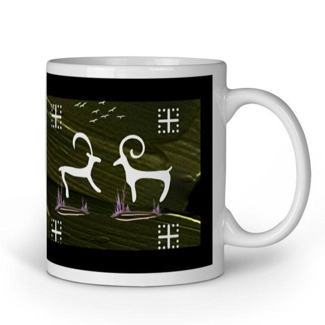 Rock Art Designer Coffee Mug White