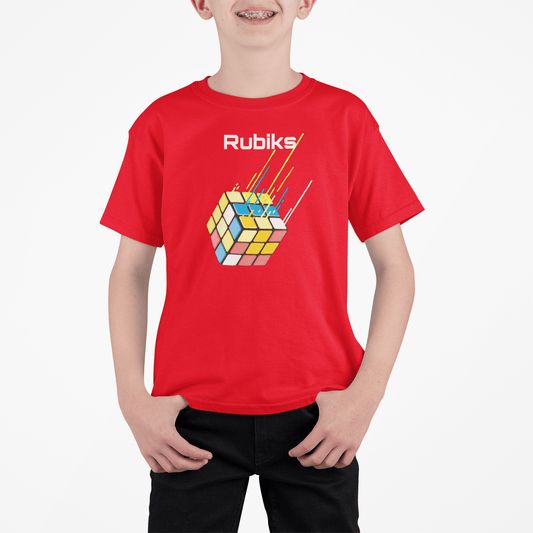 Rubik Cube Red T-shirt for Boys