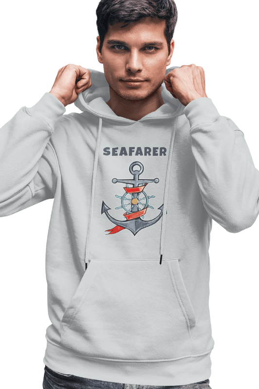 Seafarer Unisex Cotton Hoodie Light Grey
