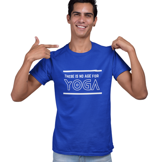 Yoga Quote T-shirt For Men Royal Blue