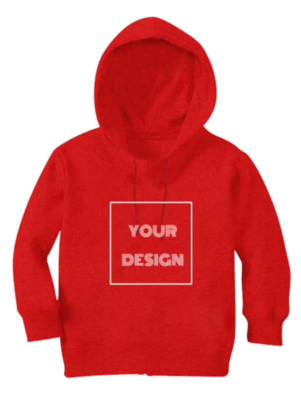 Customized Hoodie for Kids Red