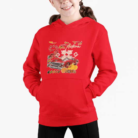 Autumn Hoodie Red for Kids