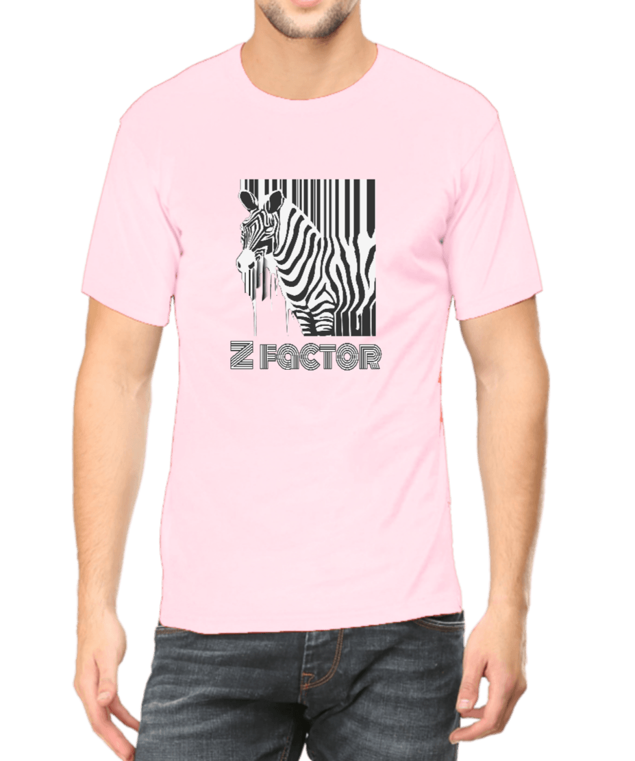 White Tshirt for wildlife lovers with Zebra design