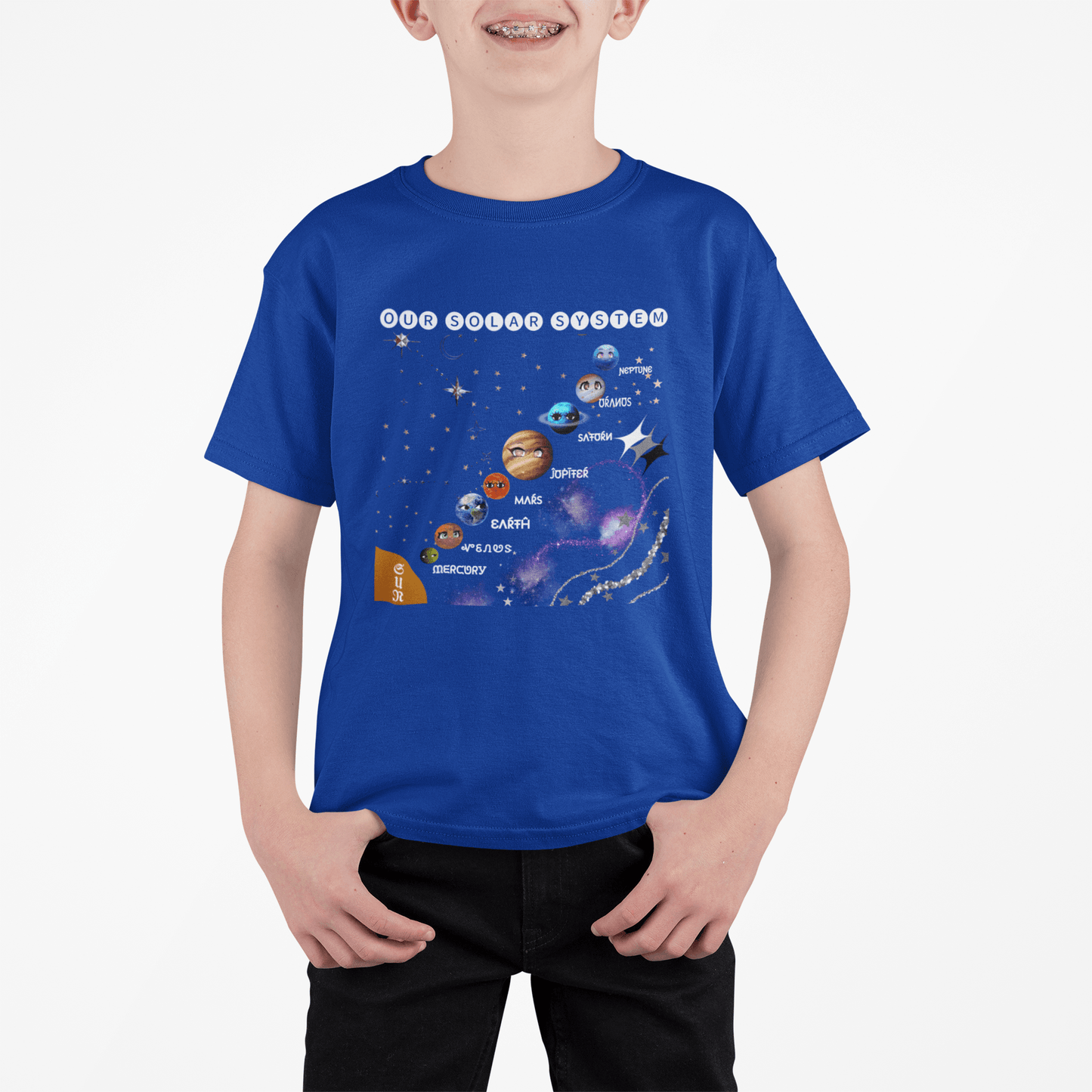Solar System T Shirt for Kids D48