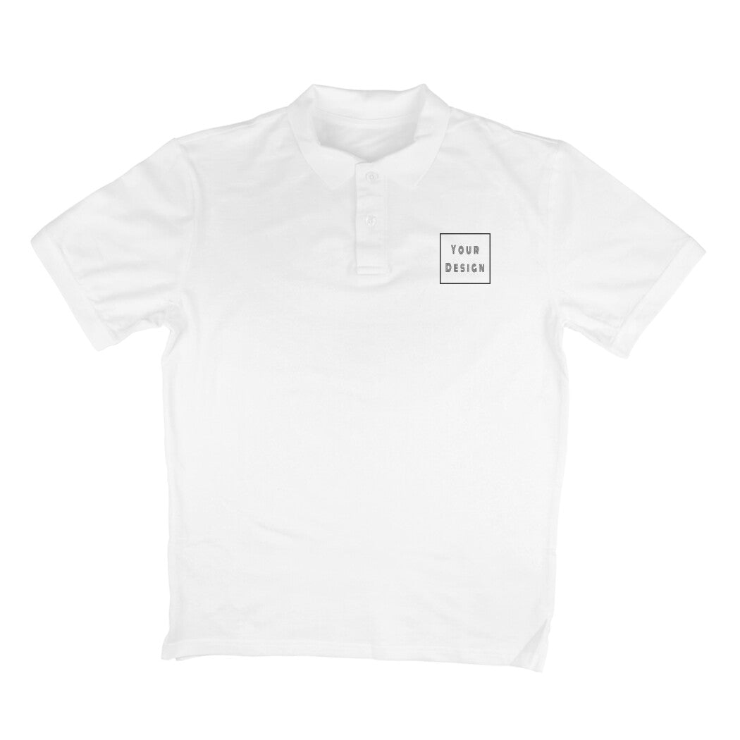 Customized Cotton White Polo T-shirt