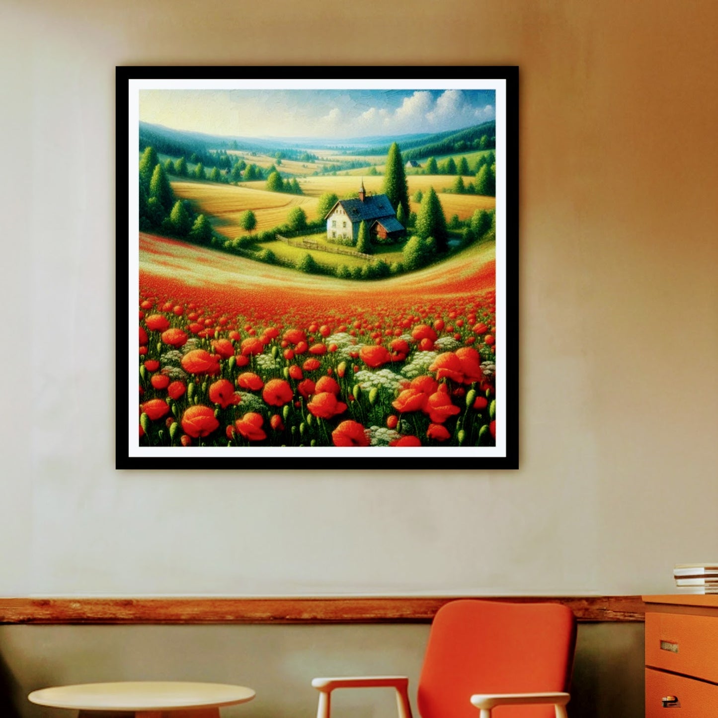 Flower Valley Landscape Wall Art