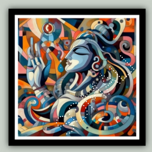 Shiva in Meditation Canvas Print
