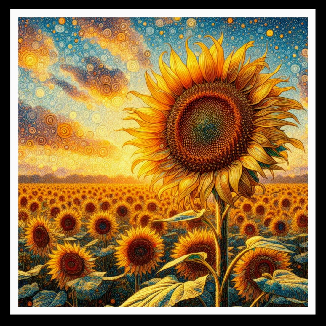 Sunflower Field Wall Art