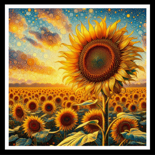 Sunflower Field Wall Art