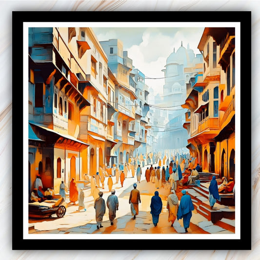 Varanasi Street 2 Canvas Print