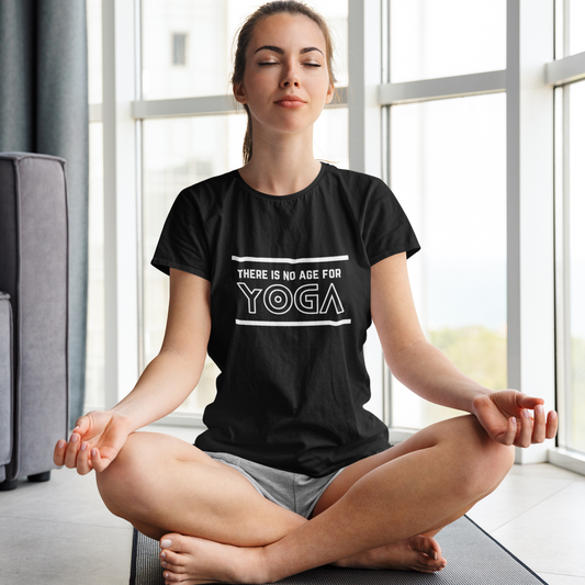 Yoga T-shirt Women Black
