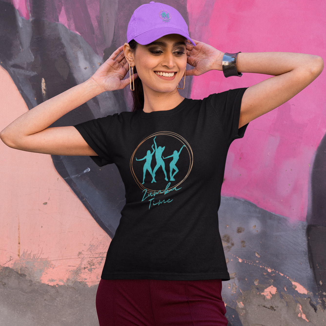 Zumba T-shirt for Women  Black