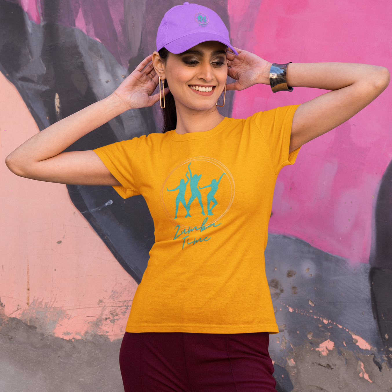 Zumba T-shirt for Women Golden Yellow