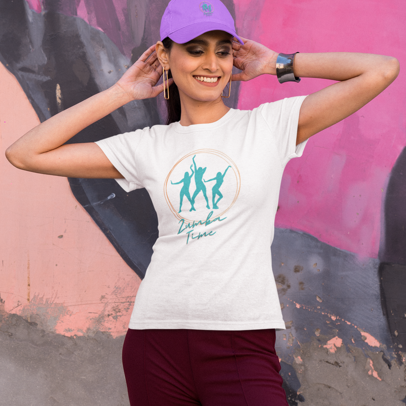 Zumba T-shirt for Women  White