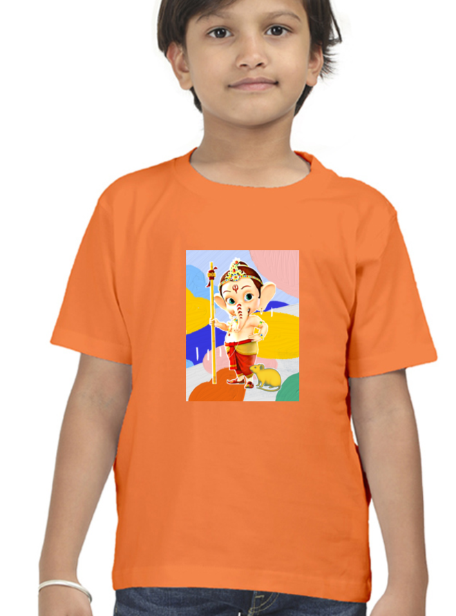 Ganesha T Shirt for Boys D41