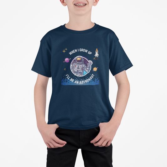 Astronaut T-shirt for Kids Navy Blue