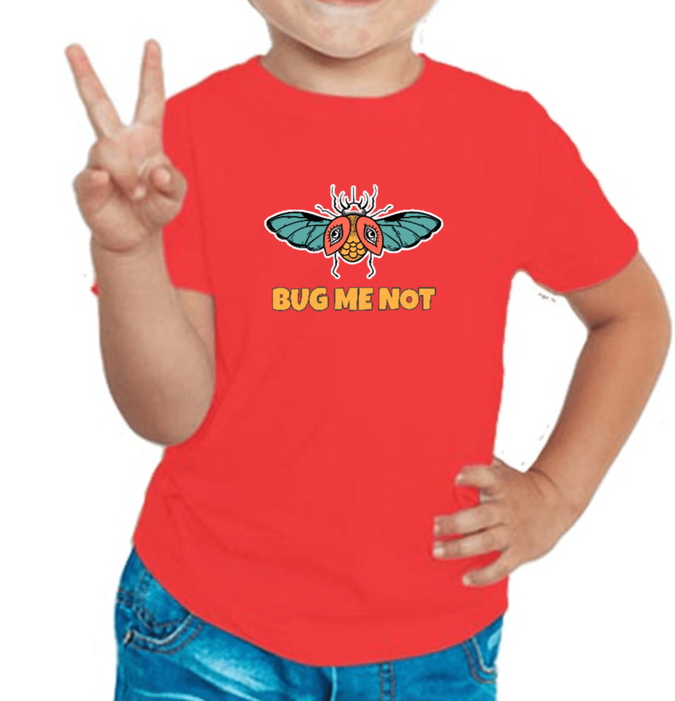 Bug graphics t-shirt for Boys Red