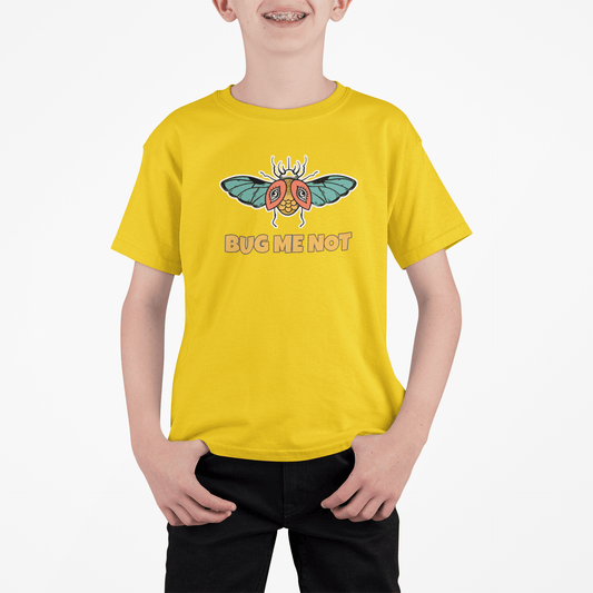 Bug printed Yellow t-shirt for Boys
