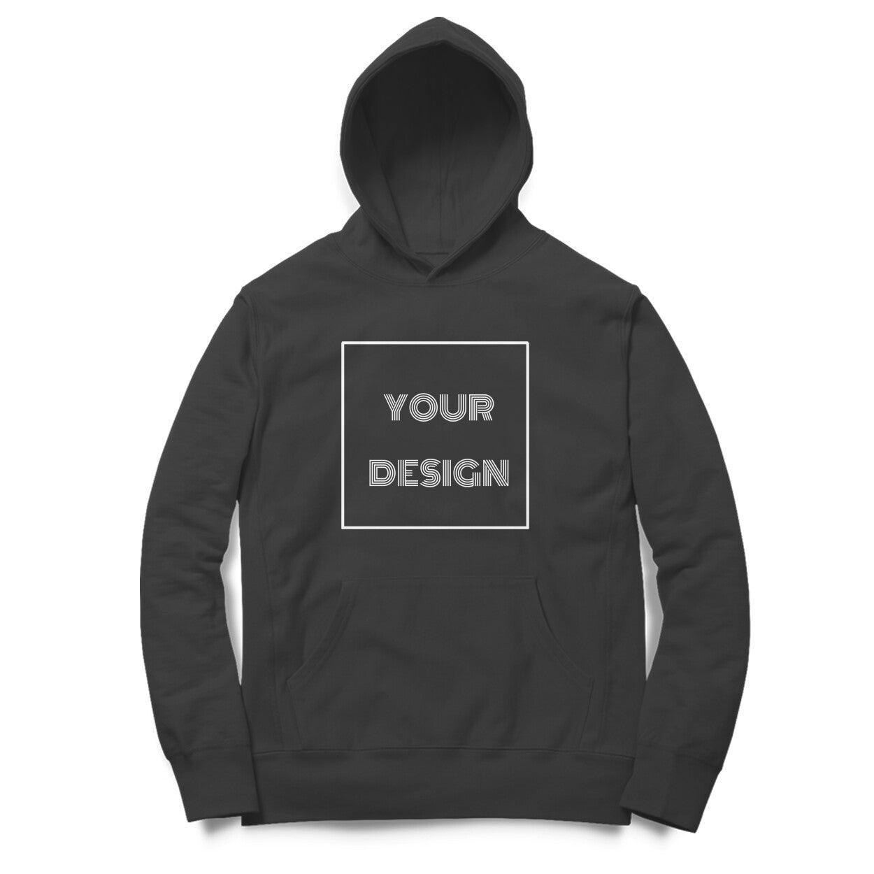 Custom Hoodie Black with Front Print