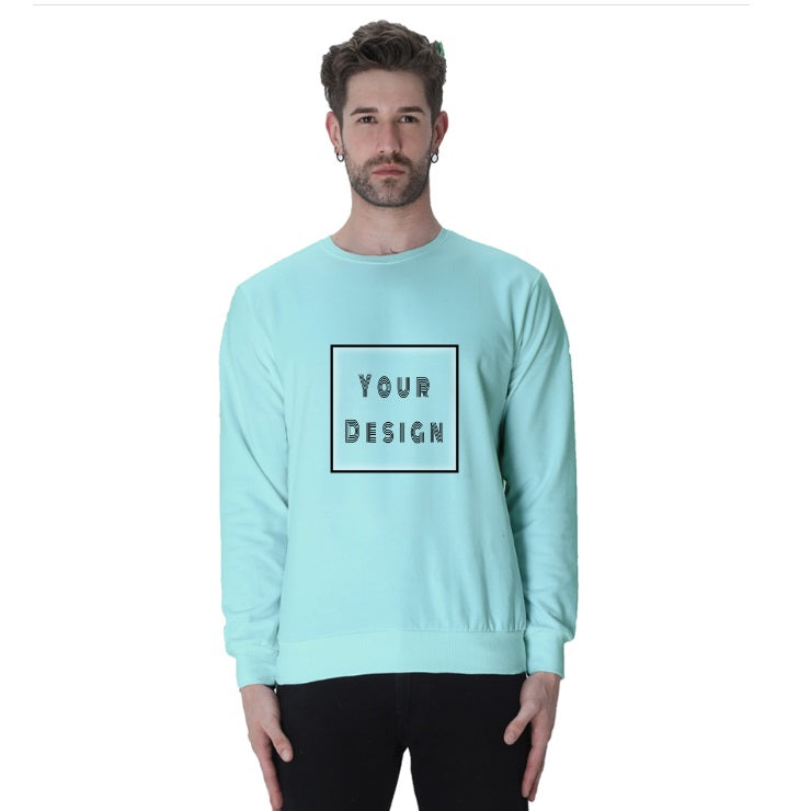 Mint Unisex Sweatshirt with Customized Front Print