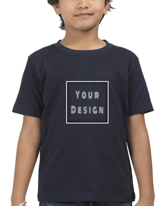 Customized T-shirt for Kids Navy Blue