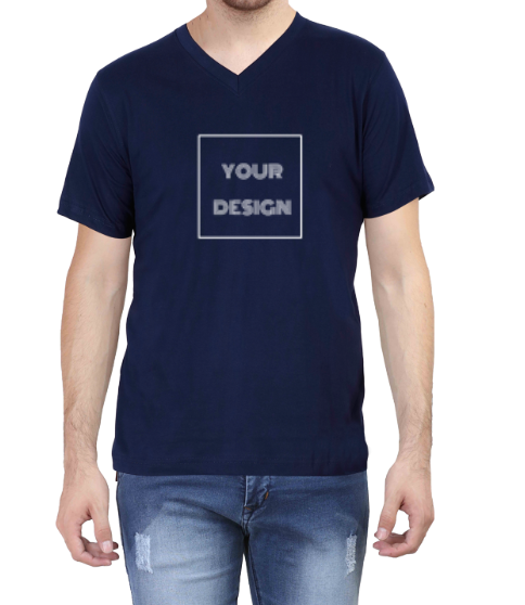 Customized V Neck T-Shirt Unisex D100