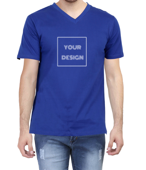 Customized V Neck T-Shirt Unisex D100