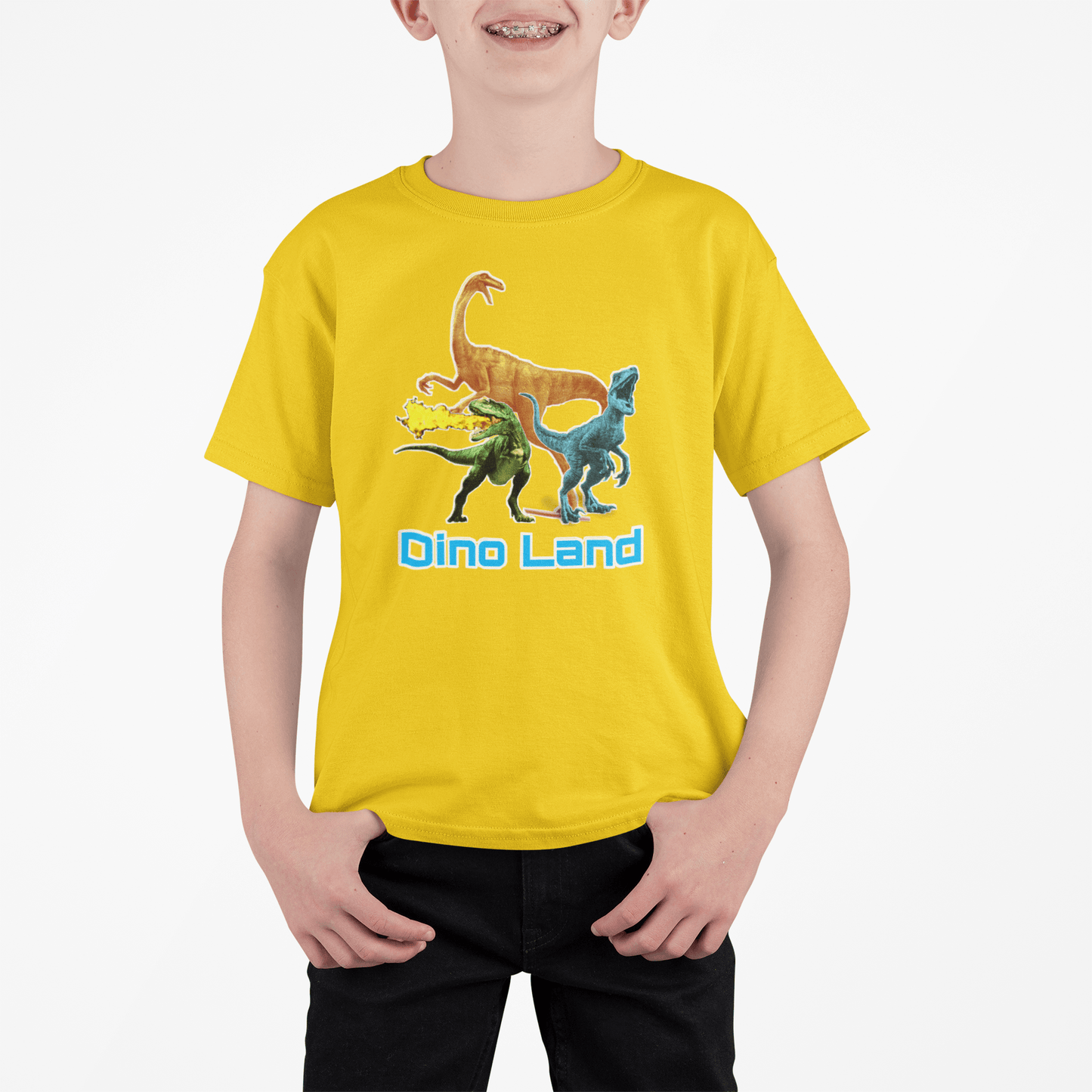 Dinosaur T-shirt for Boys Yelllow