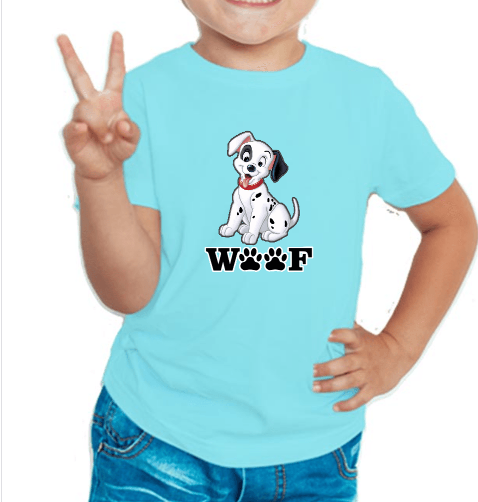 Dog Woof T-shirt for Boys Sky Blue