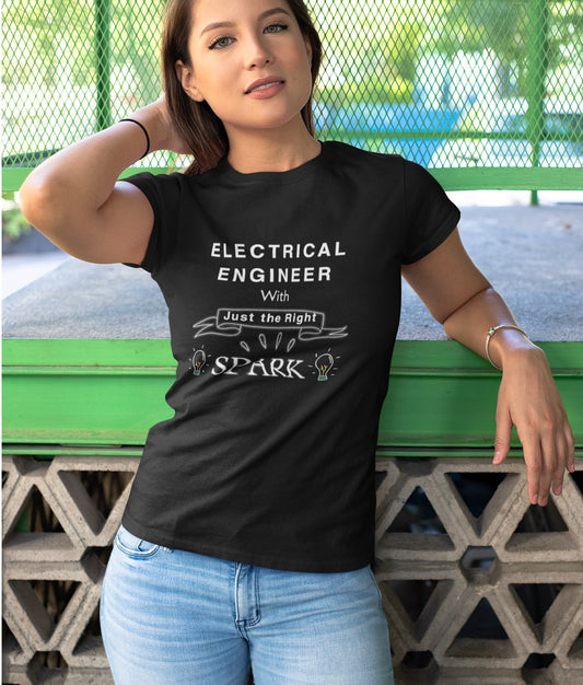 Electrical Engineer T-shirt for Women Black