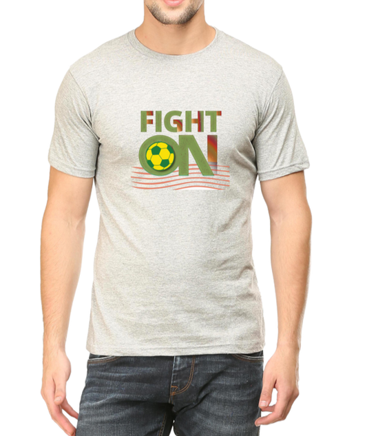 Football T-Shirt for Men Light Grey