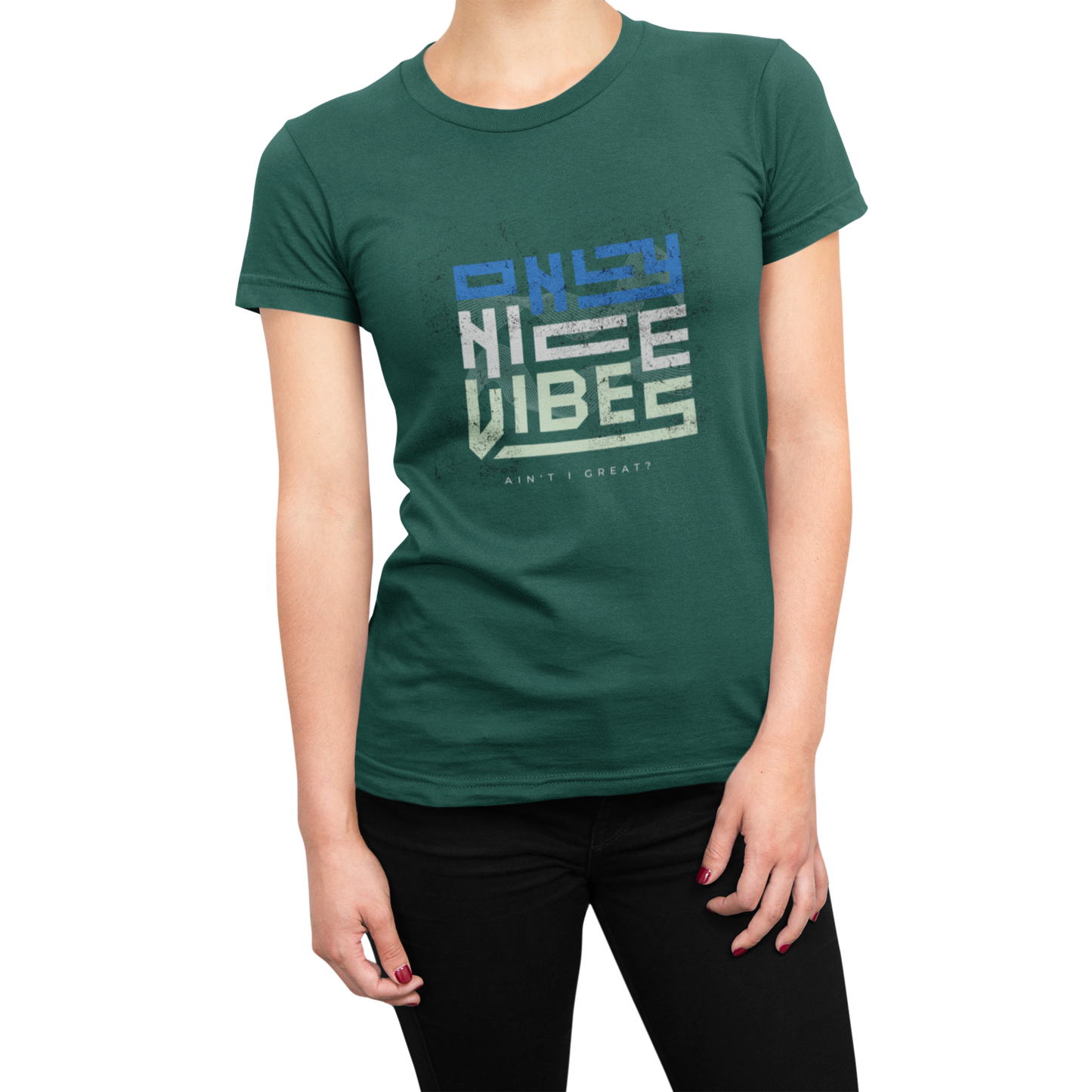 Good Vibes T Shirt for Women D39