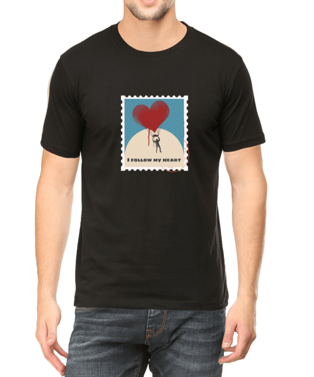 Follow Your Heart T Shirt for Men