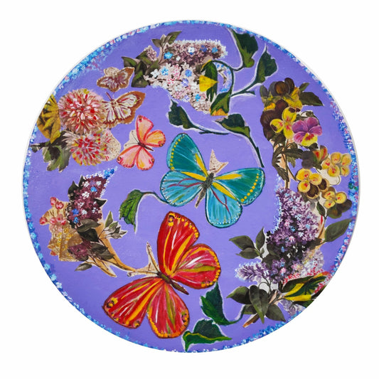 Blooms and Butterflies Wall Plate B