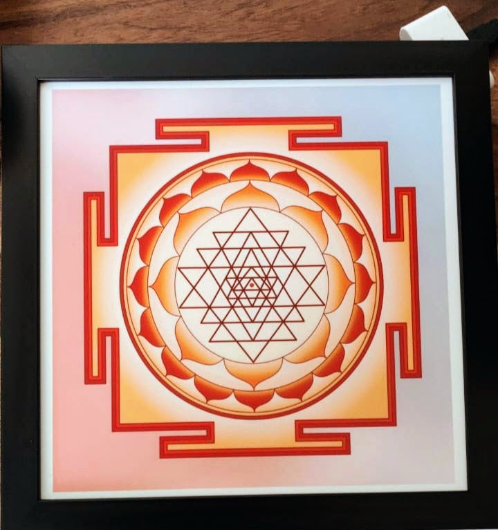 Shree Yantra Image Framed Poster