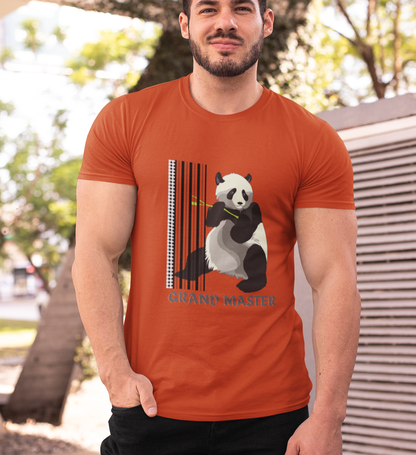 Kung FU Panda T-shirt Brick Red