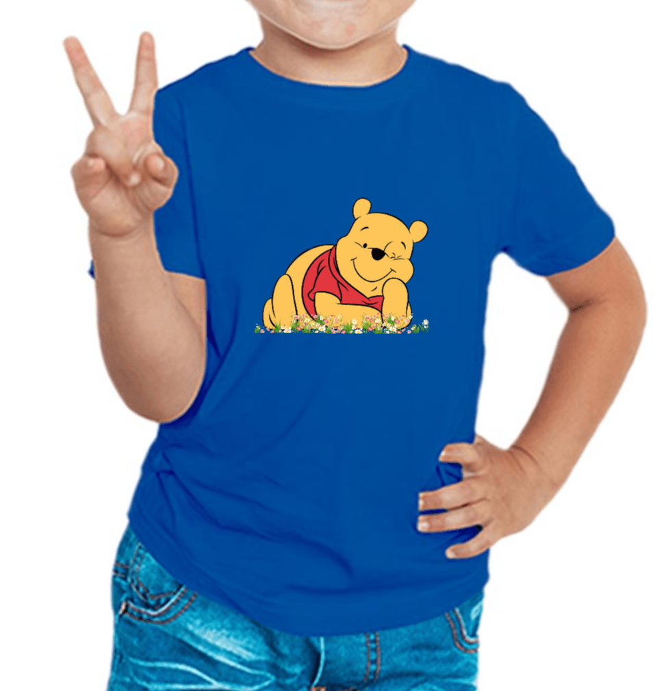 Lazy Bear T-shirt for Boys Royal Blue