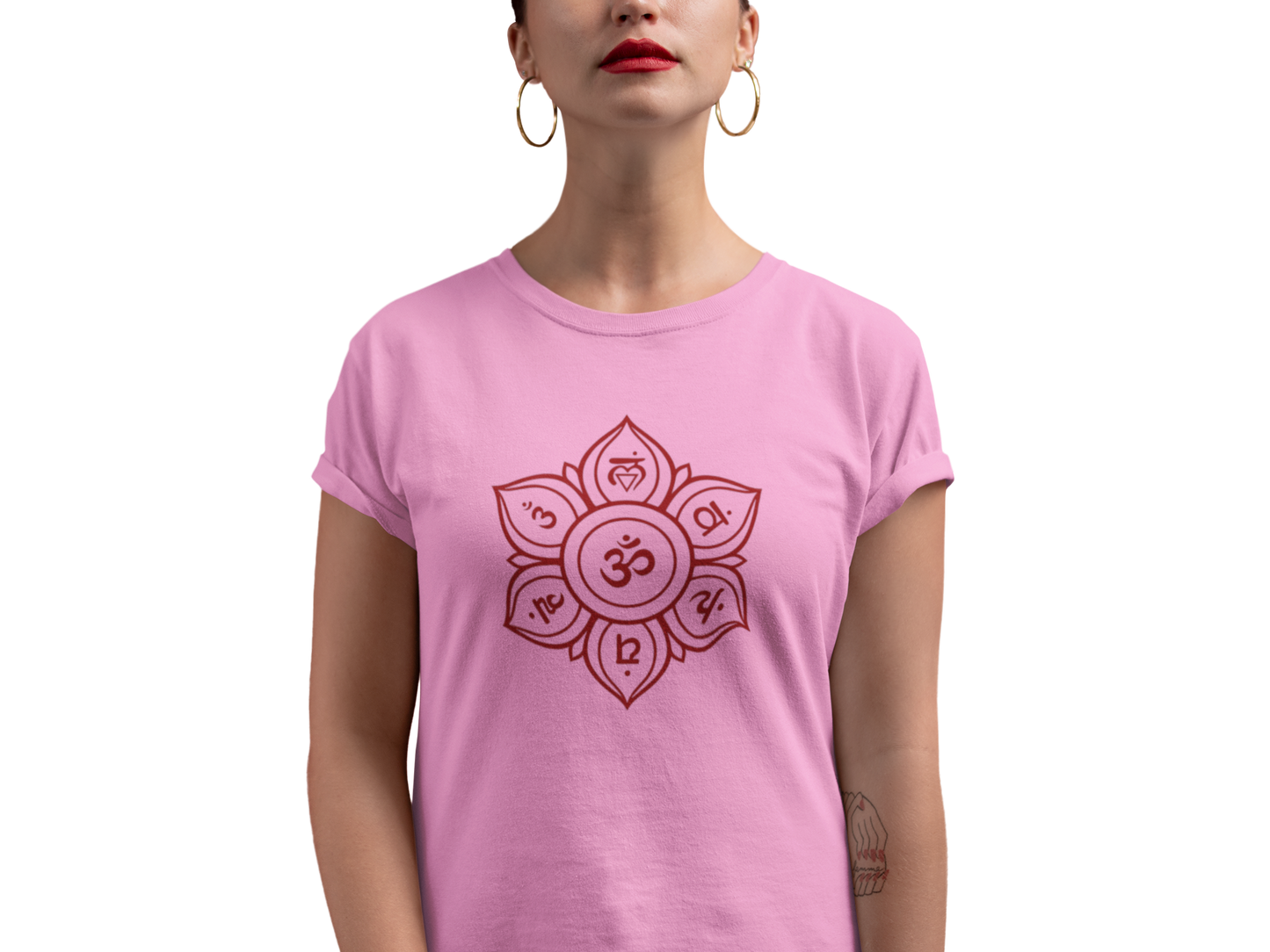 Om Symbol T Shirt for Women D55