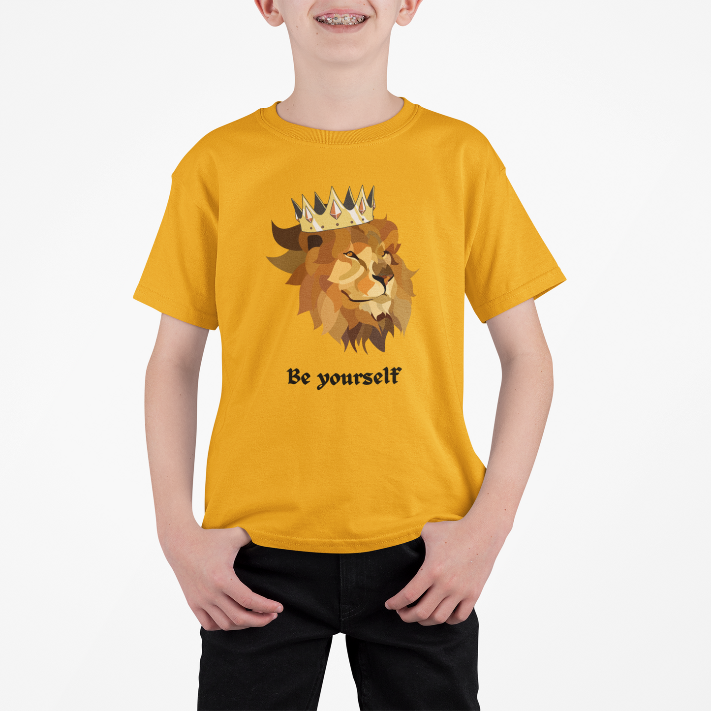 Lion King T-shirt for Boys Golden Yellow